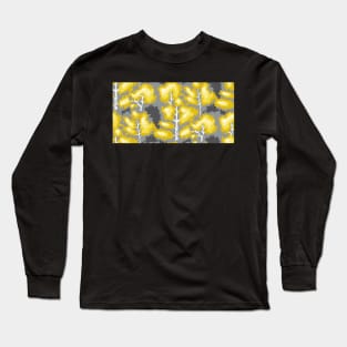 yellow birch forest in autumn, seamless pattern Long Sleeve T-Shirt